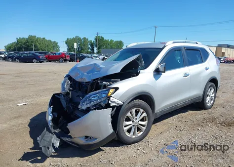 2015 Nissan Rogue S/Sl/Sv из США, поврежденный, VIN 5N1AT2MV2FC767882